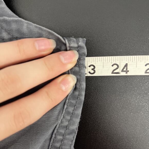 Outdoor Life Vest Men Large Blue Canvas Sherpa Lined Work Utility Grunge Y2K - Picture 10 of 12